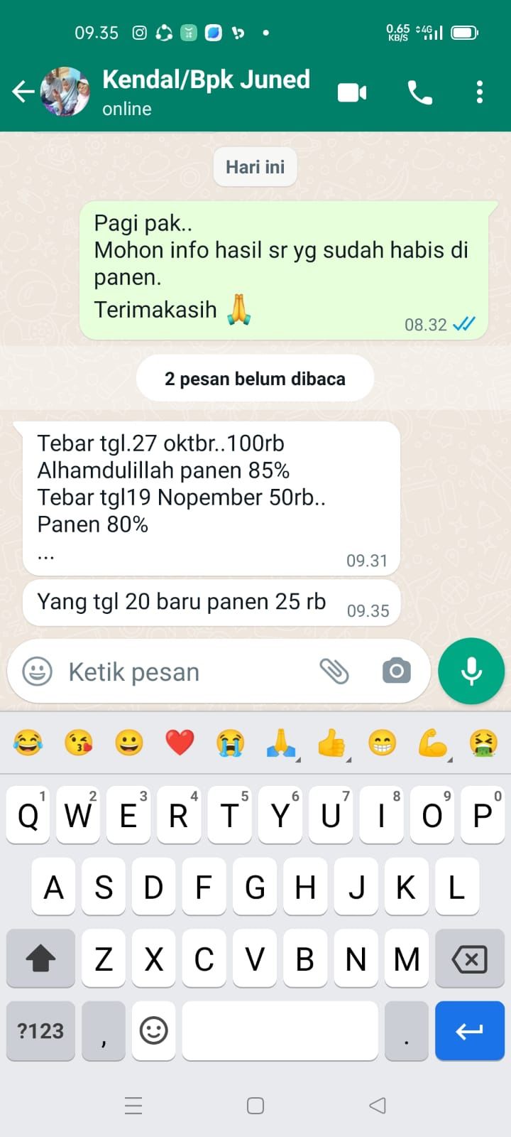 Pentingnya Memilih Benih Bandeng yang Berkualitas dan Berkuantitas Baik untuk Menjamin Angka Hidup / Survival Rate ( SR ) pada Saat Panen pada Budidaya Pembesaran Bandeng Konsumsi