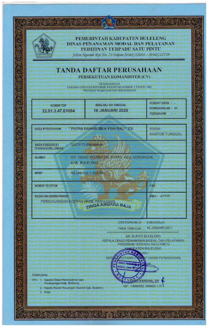 Tanda Daftar Perusahaan